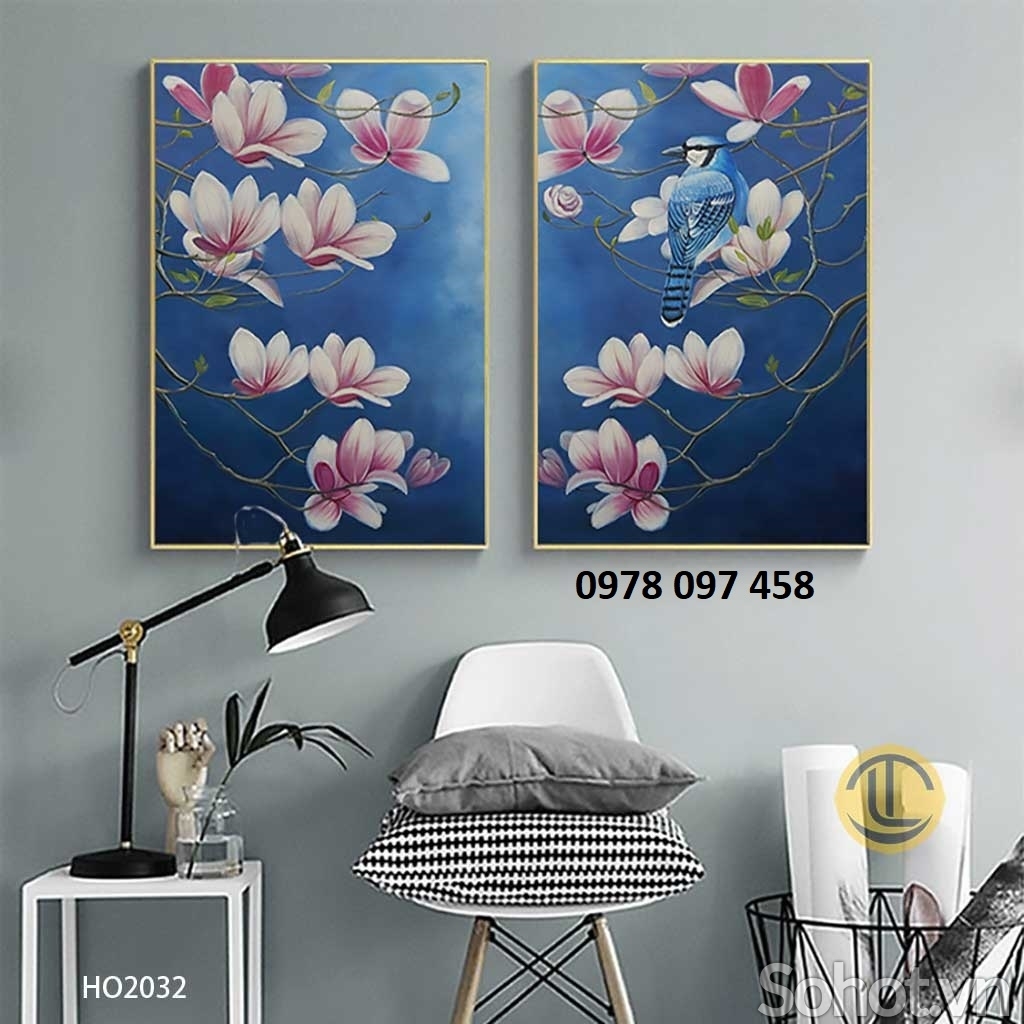 Tranh gạch họa tiết hoa 3D