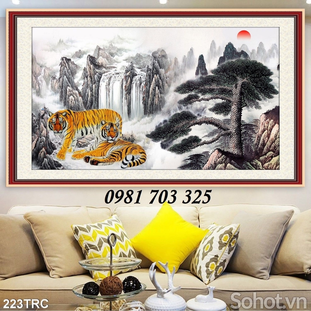 Tranh gạch hổ sơn lâm 3d