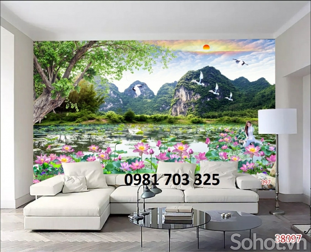 Tranh phong cảnh- gạch tranh trang trí