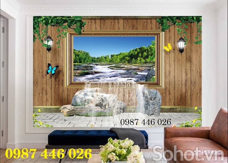 Gạch tranh cửa sổ 3d đẹp HP9273