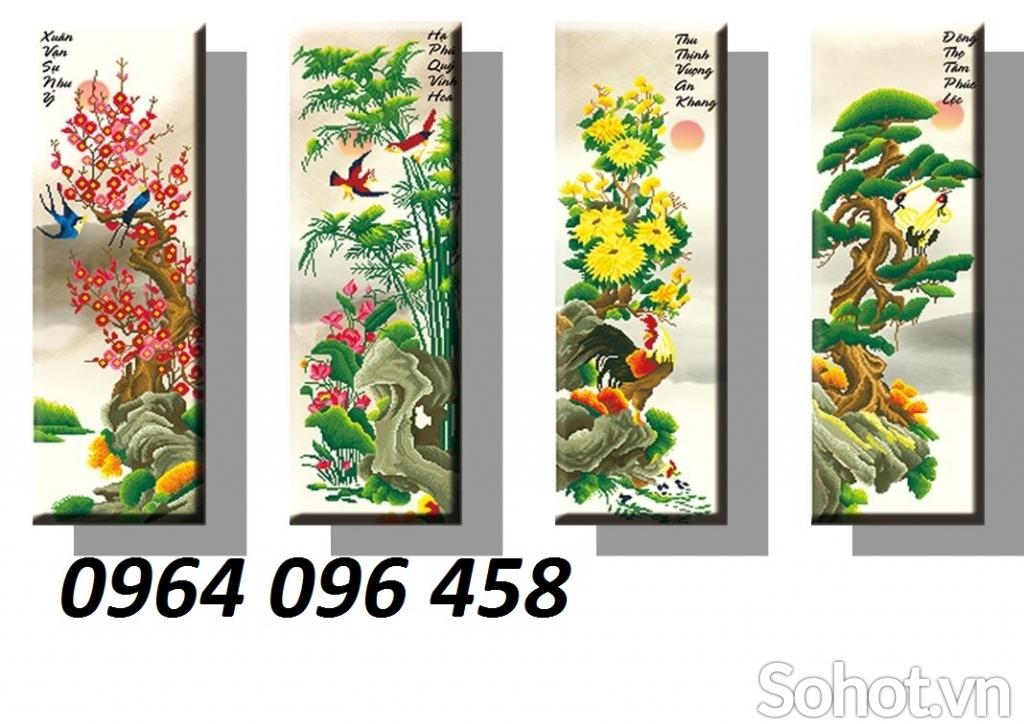 Tranh gạch 3d tranh bốn mùa - XNC42