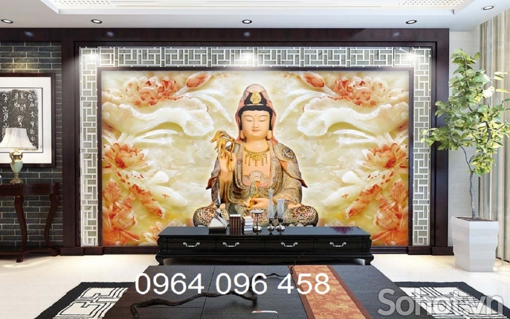 Tranh gạch 3d phật ADIDA - cvnn94