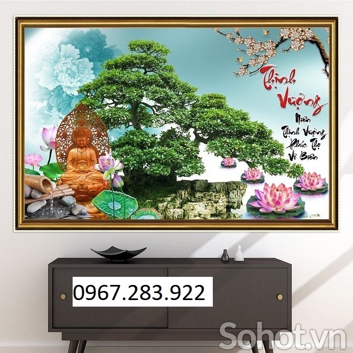 Tranh ốp tường 3D - Tranh cây cảnh