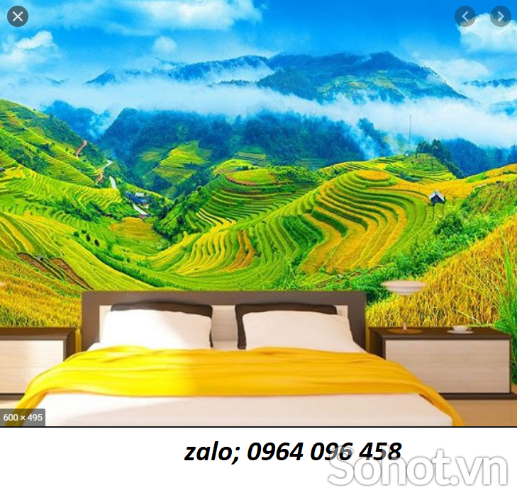 Tranh gạch 3d ruộng bậc thang - 222XM