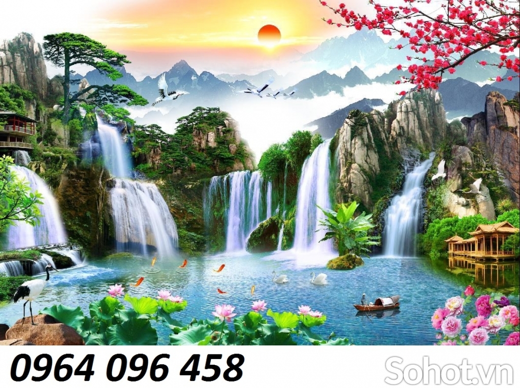 Tranh gạch 3d ốp tường phong cảnh - FX33