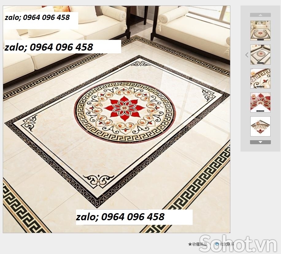 Mẫu gạch thảm đẹp trang trí phòng khách - sảnh - SCX333