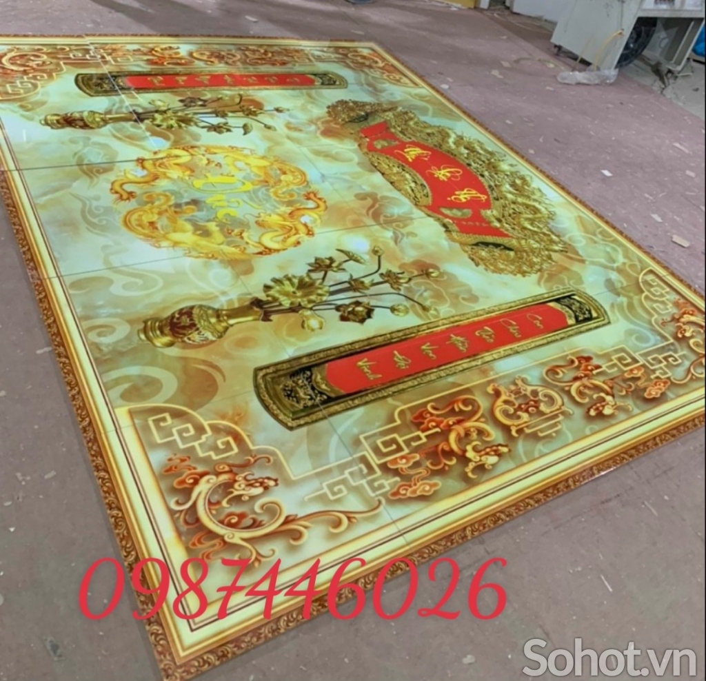 Tranh ban thờ, gạch tranh ốp tường phòng thờ