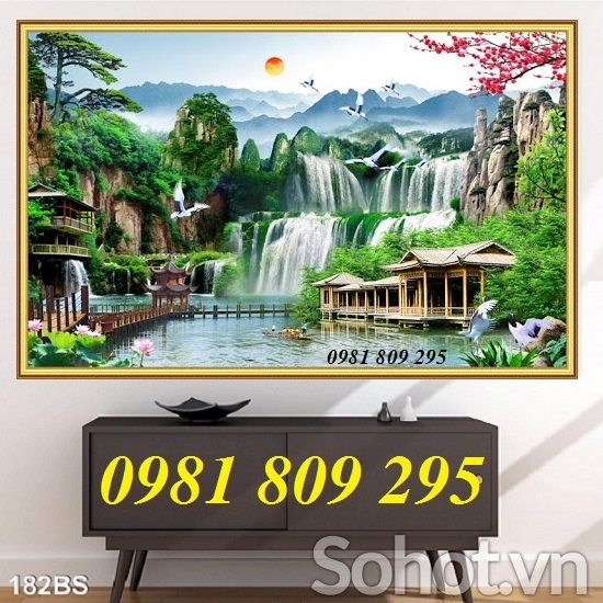 Gạch tranh , gạch ốp tường trang trí phòng khách