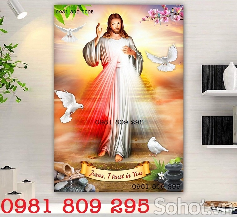 Gạch tranh chúa , công giáo HP265