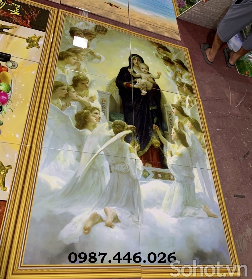 Gạch tranh công giáo HP7273
