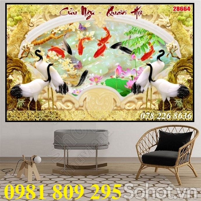 Gạch trang trí 3d sứ ngọc