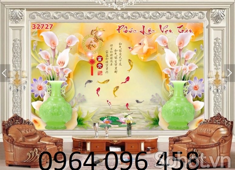 Tranh gạch 3d hoa ngọc - NC1