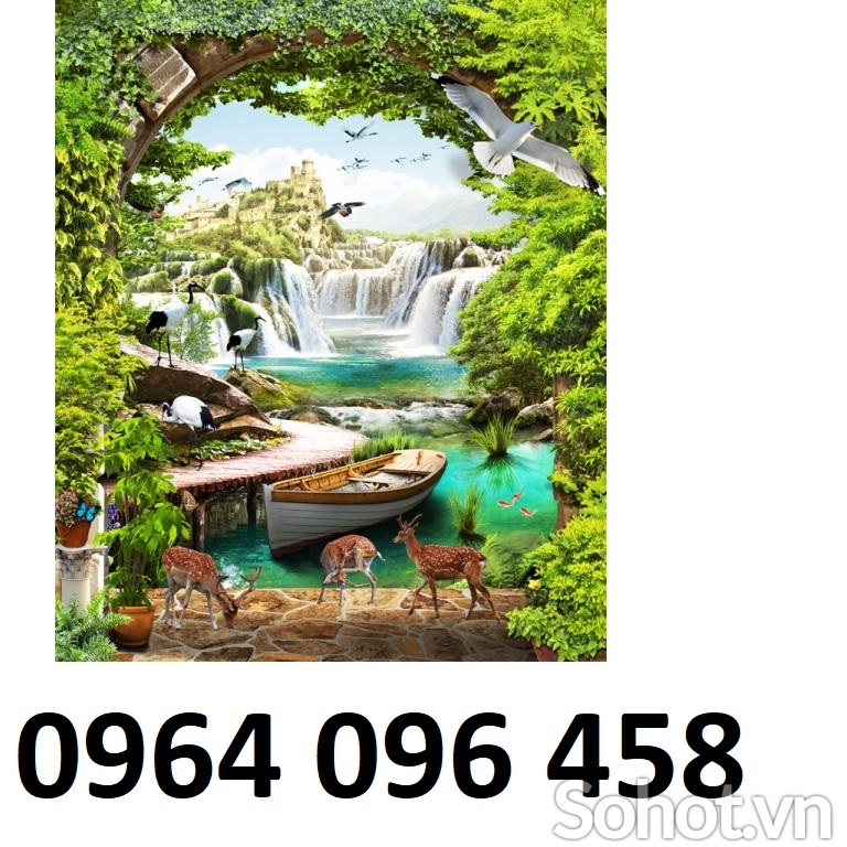 tranh phòng khách - tranh gạch 3d phòng khách - XV22