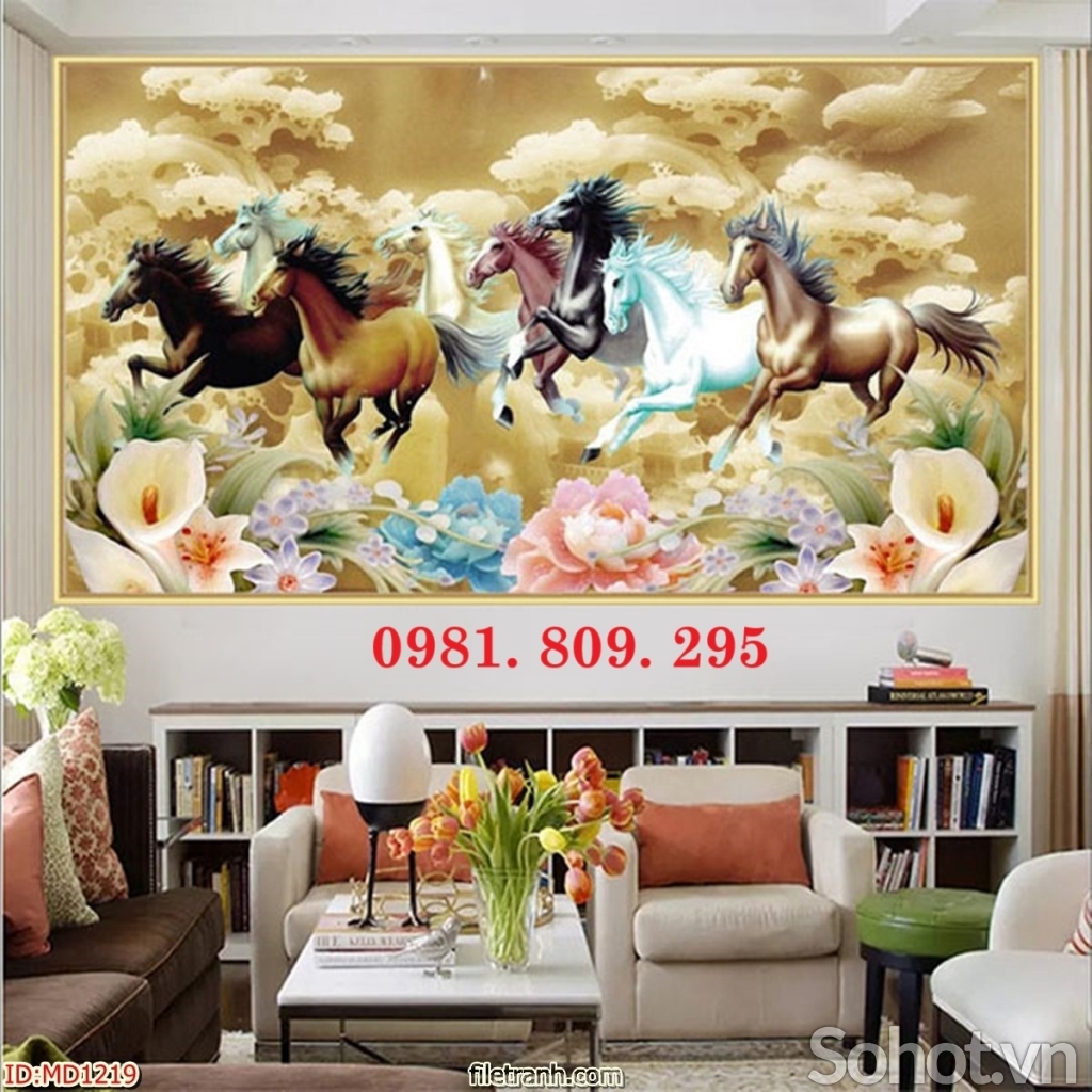 Gạch tranh 3d , gạch ốp tường mã đáo thành công
