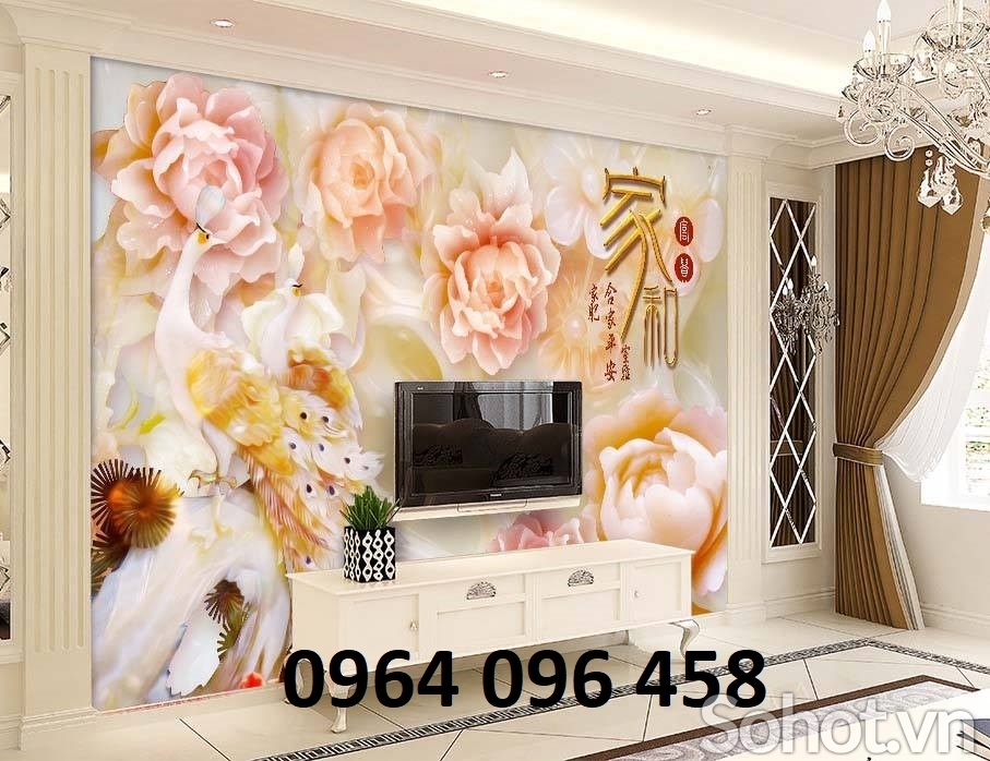 Tranh gạch 3d hoa ngọc CXZ2