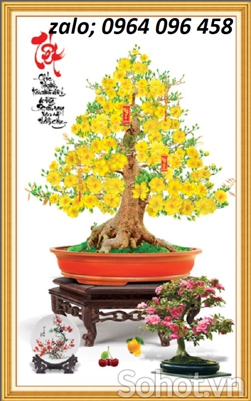 Tranh gạch 3d cây mai - MVB432