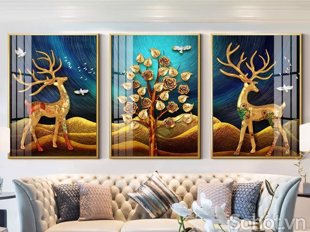 gạch 3d phong thủy - CBB77