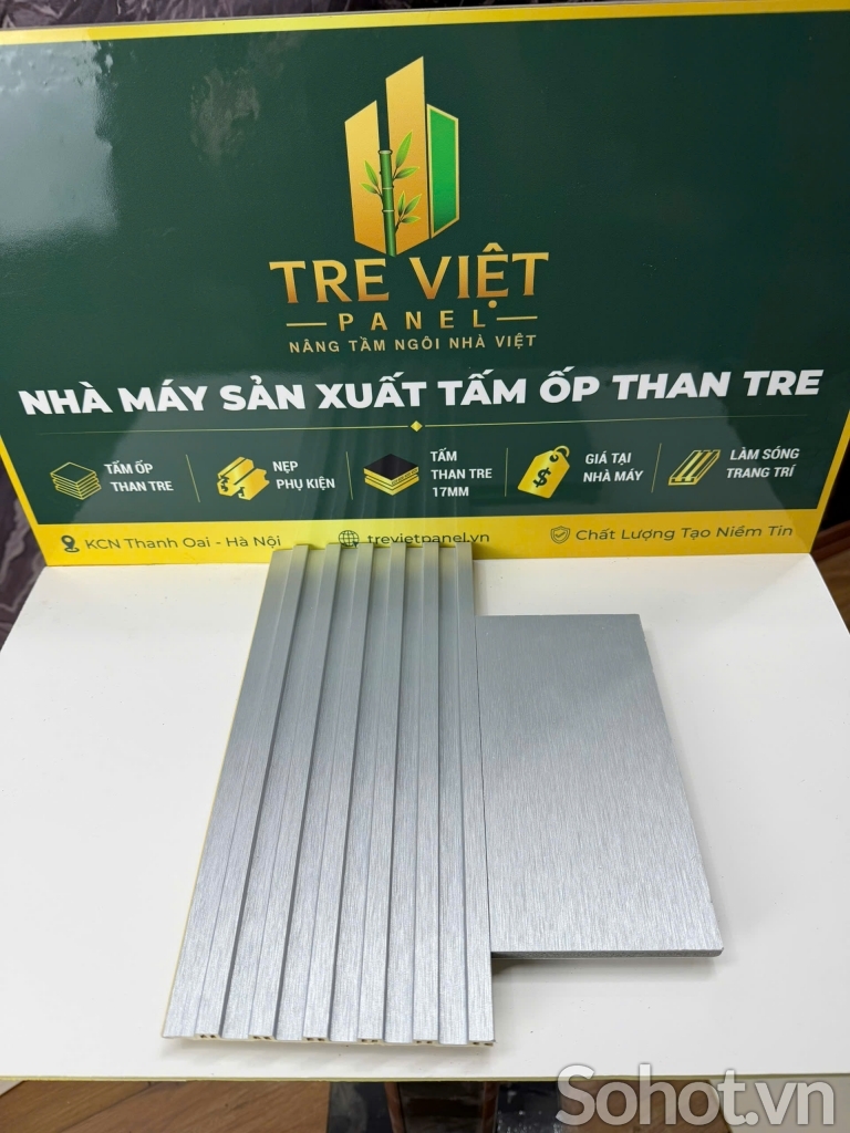 Tấm ốp than tre kèm lam song