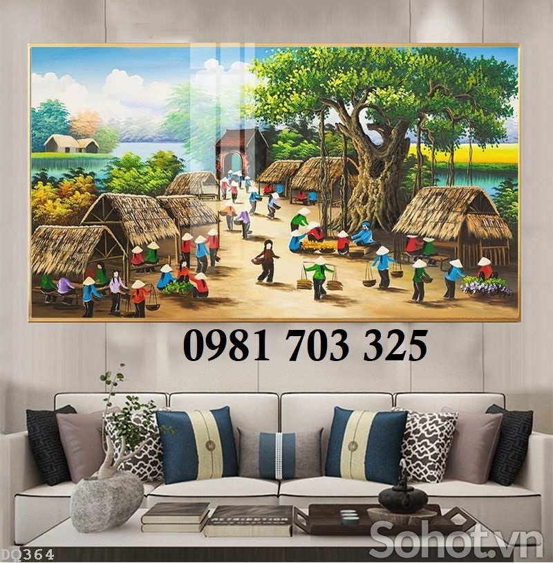 Gạch tranh đồng quê 3d đẹp