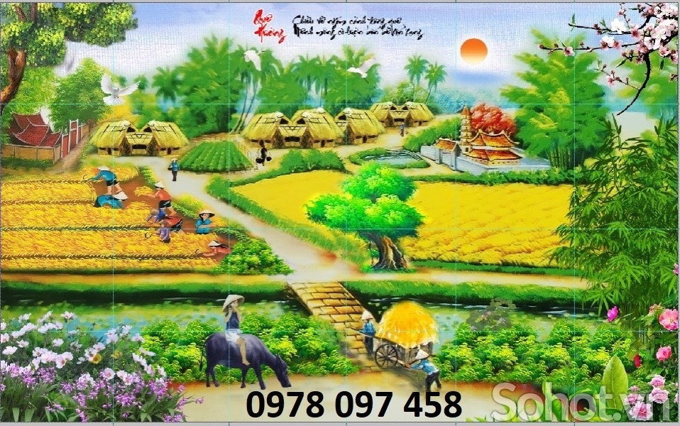 Tranh gạch 3d- phong cảnh tranh