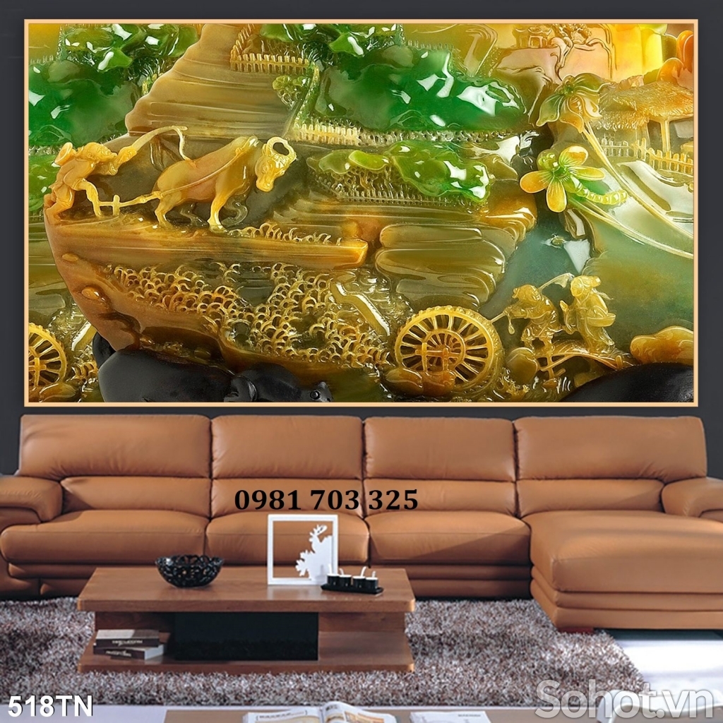 Gạch tranh sứ ngọc dán tường
