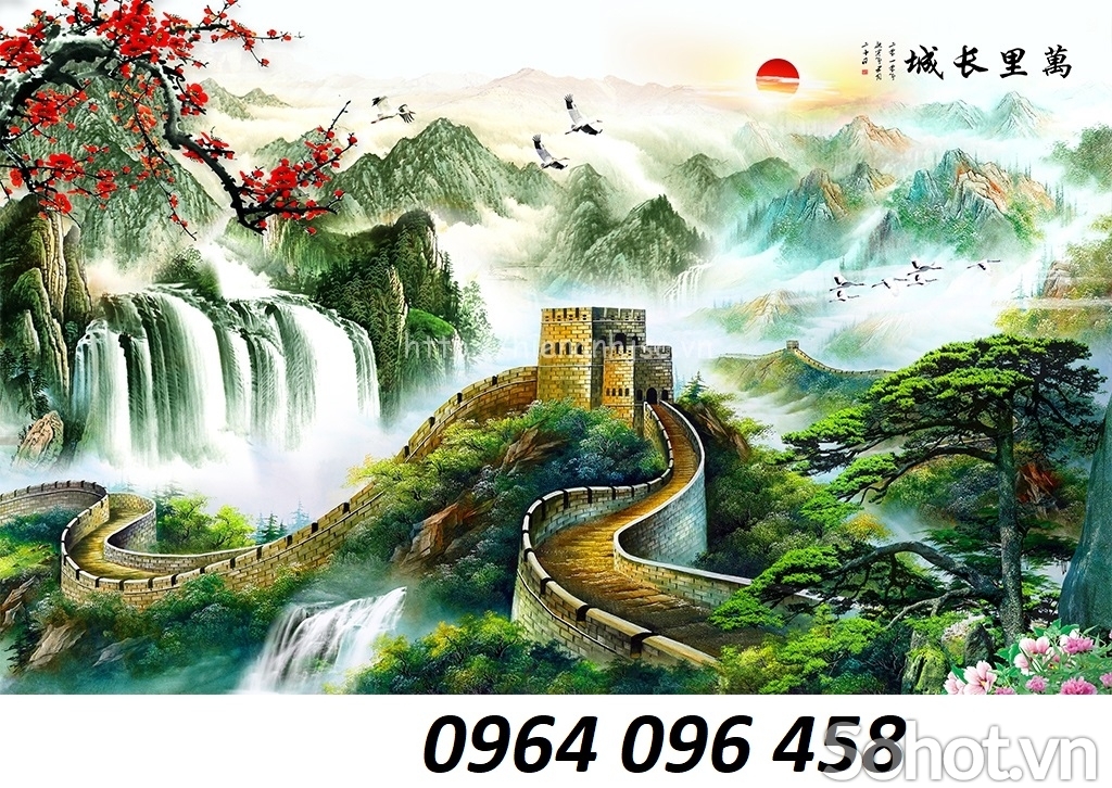 Tranh gạch 3d vạn lý trường thành  - GDCX4