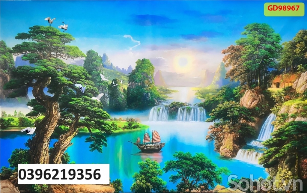 Tranh đồng quê đẹp treo tường