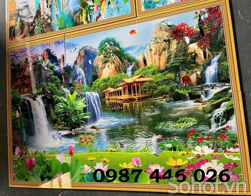 Gạch ốp tường tranh 3d HP4320