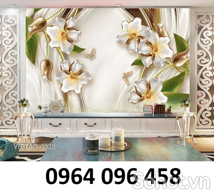 Tranh gạch 3d trang trí phòng khách đẹp - PUY65