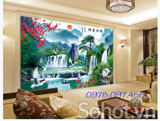 Tranh 3D - tranh gạch phòng ngủ