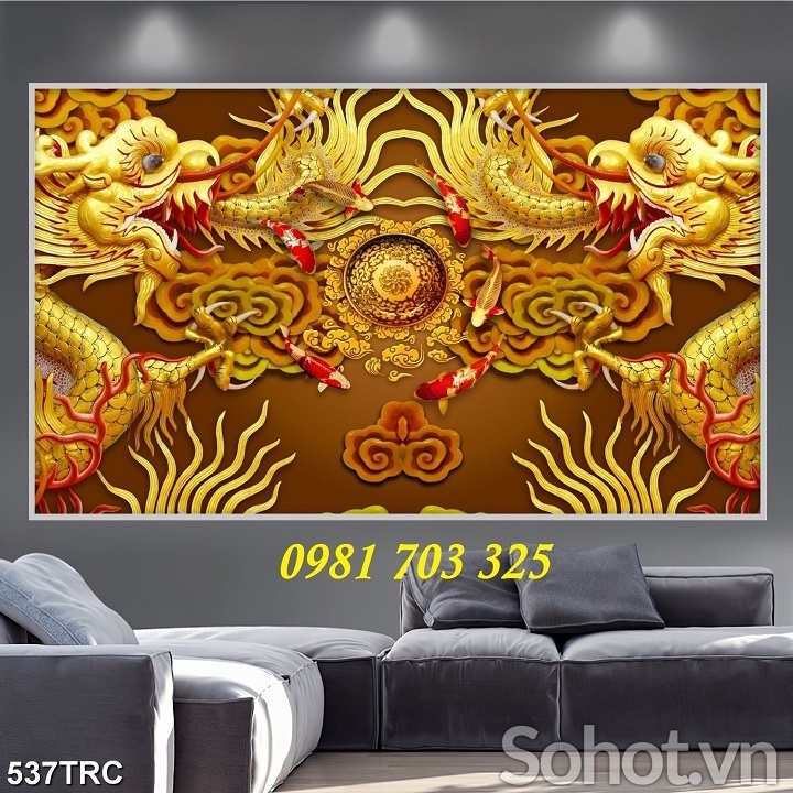 Tranh rồng, tranh gạch 3D phong thủy
