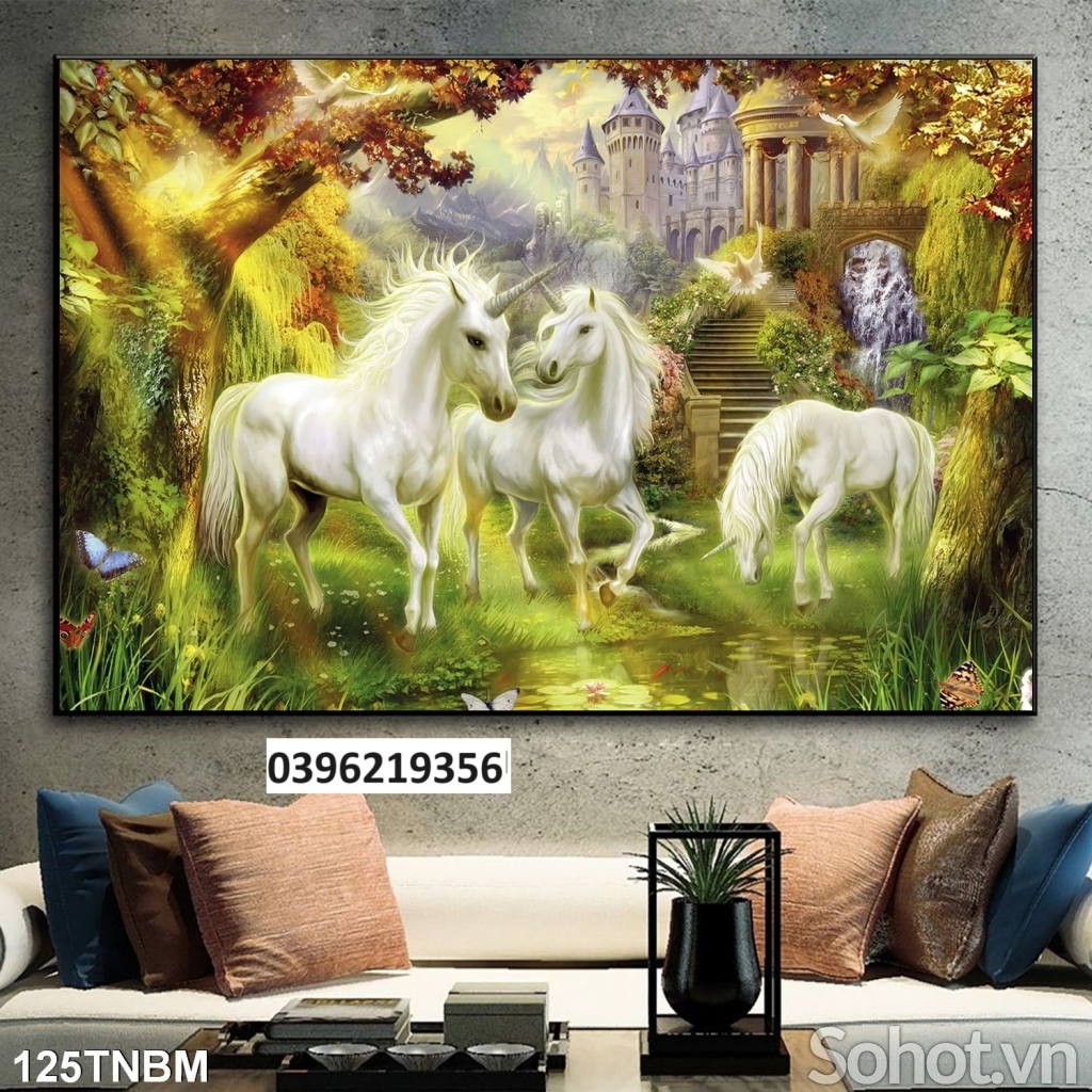 Gạch tranh mã đáo 3D đẹp