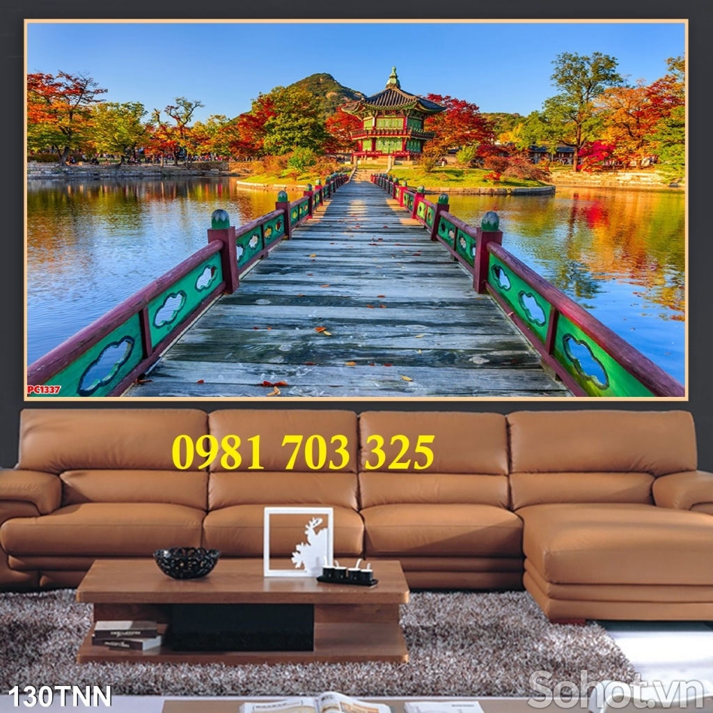 Tranh gạch ốp phòng khách