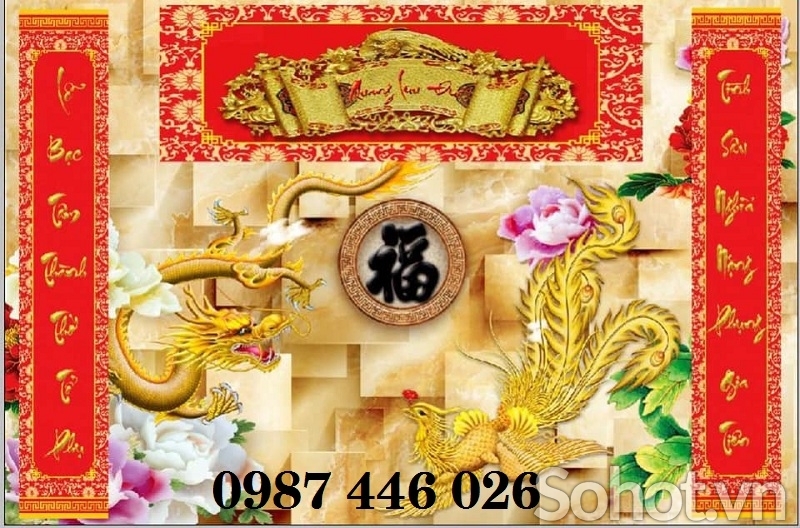 Gạch tranh phòng thờ HP97233