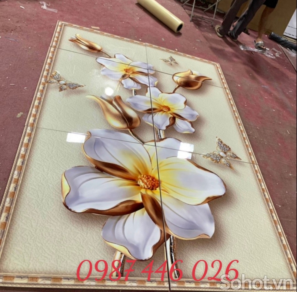 Tranh gạch hoa 3d HP7233