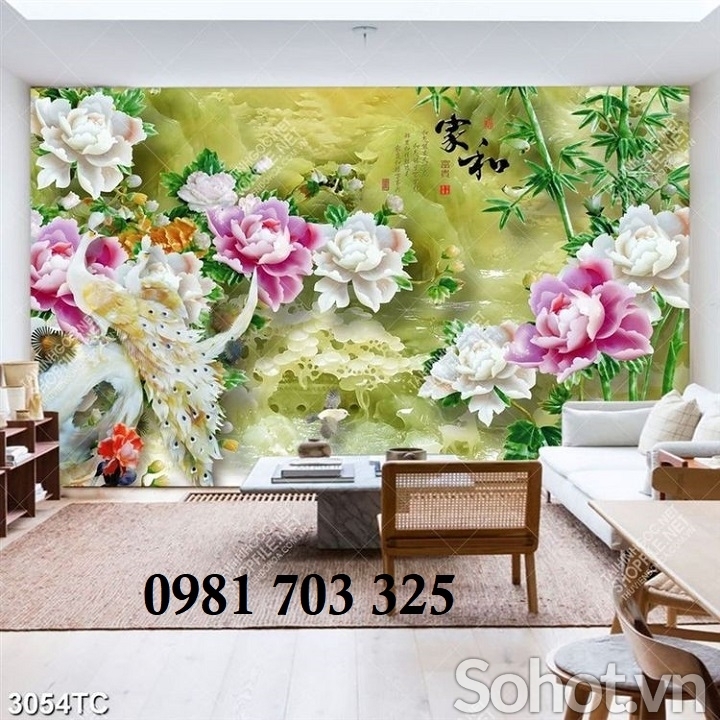 Gạch tranh 3D sứ ngọc đẹp