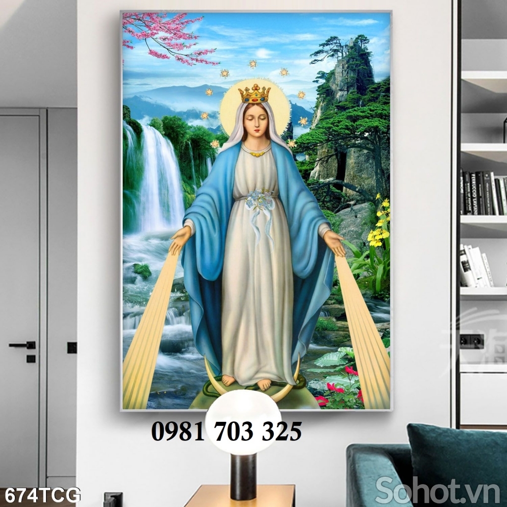 Gạch công giáo 3D trang trí đẹp