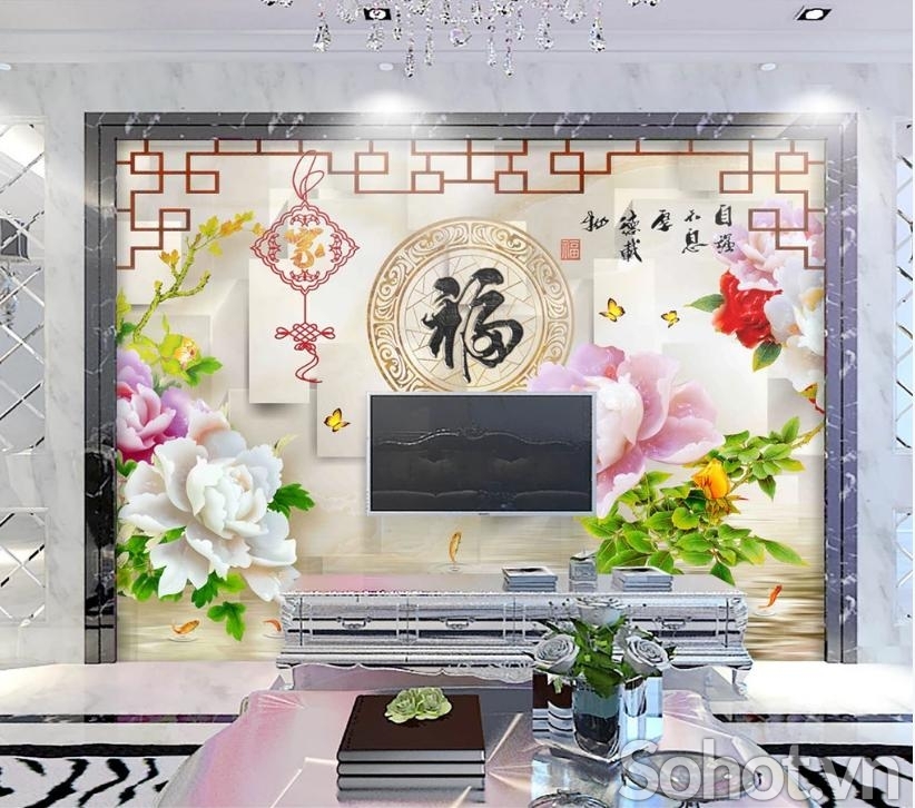 Gạch tranh ốp phòng đẹp