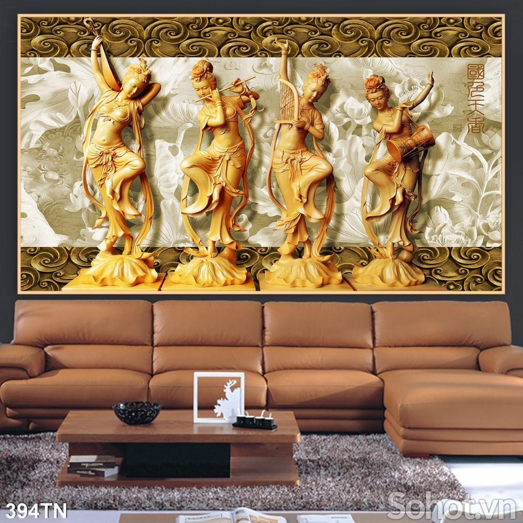 Tranh 3D- Tranh gạch sứ ngọc