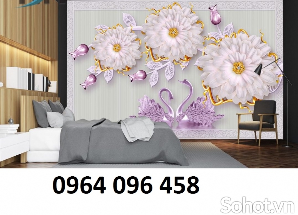 mẫu tranh gạch dán tường phòng ngủ - FK99