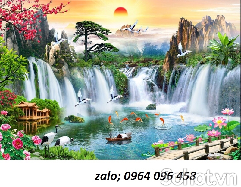 Tranh phong cảnh - gạch tranh 3d phong cảnh - FDCC3
