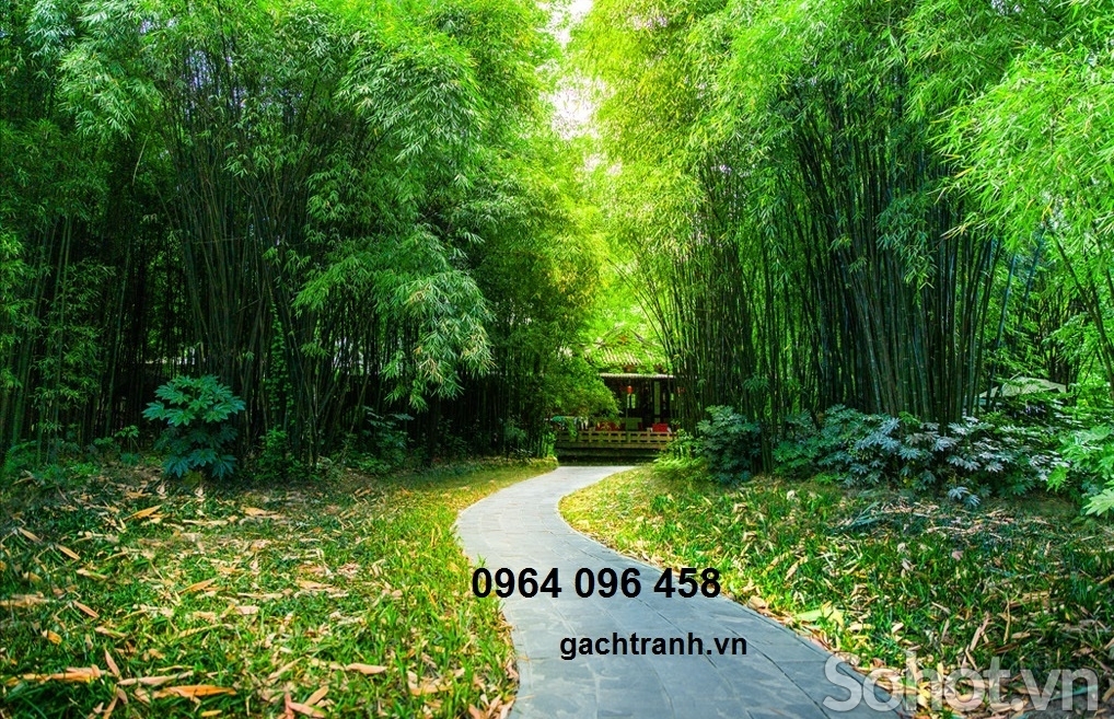 Tranh gạch ốp tường cây tre - 4333SP