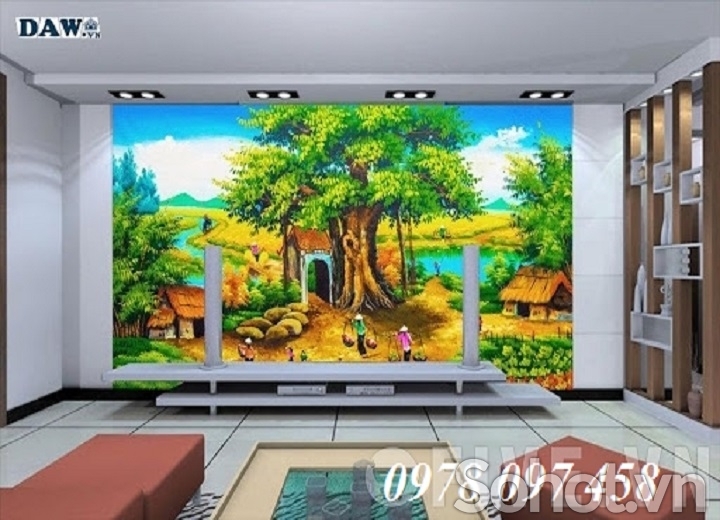 Tranh gạch - tranh gạch phòng khách