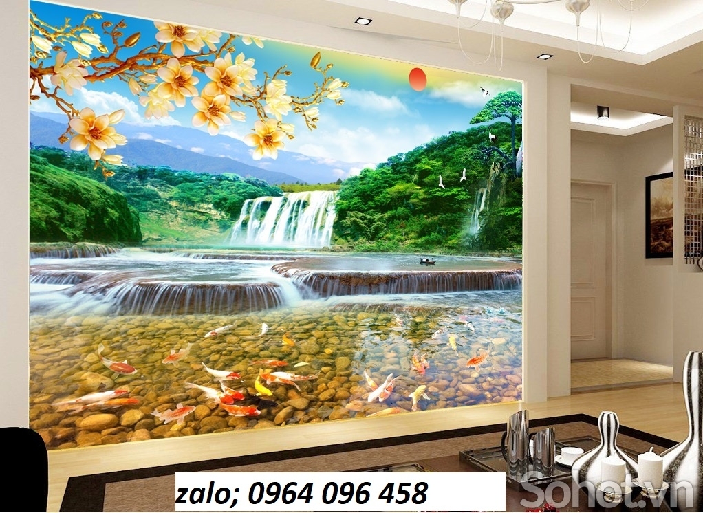 Tranh gạch phong cảnh phong thủy 3d - 854XZ