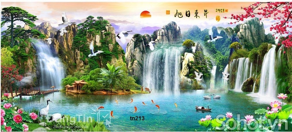 Tranh gạch 3d phong cảnh thiên nhiên - KFD32