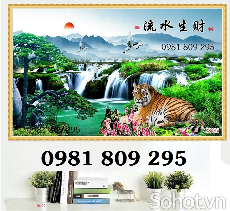 Tranh hổ - tranh gạch 3d con hổ