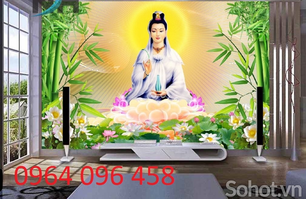 Tranh gạch 3d phật phòng thờ - TBNN98