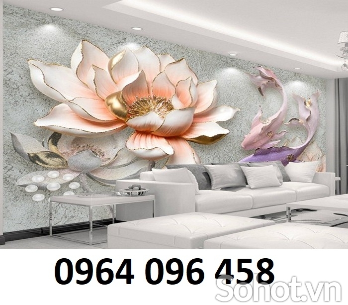 Tranh gạch 3d ốp tường trang trí phòng khách - 2XXX