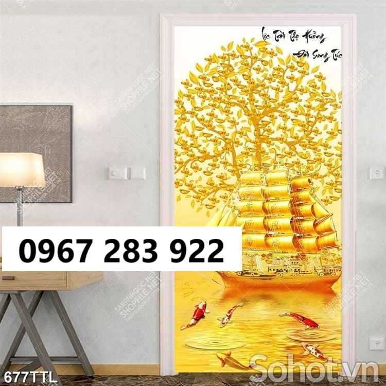 Tranh gạch tài lộc trang trí