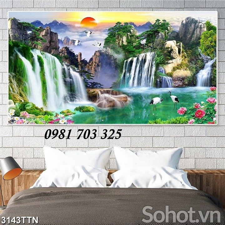 Gạch men 3D ,tranh gạch phong cảnh